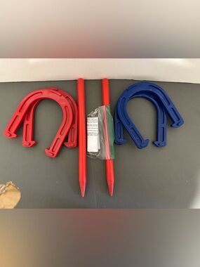 deluxe rubber, horseshoe set